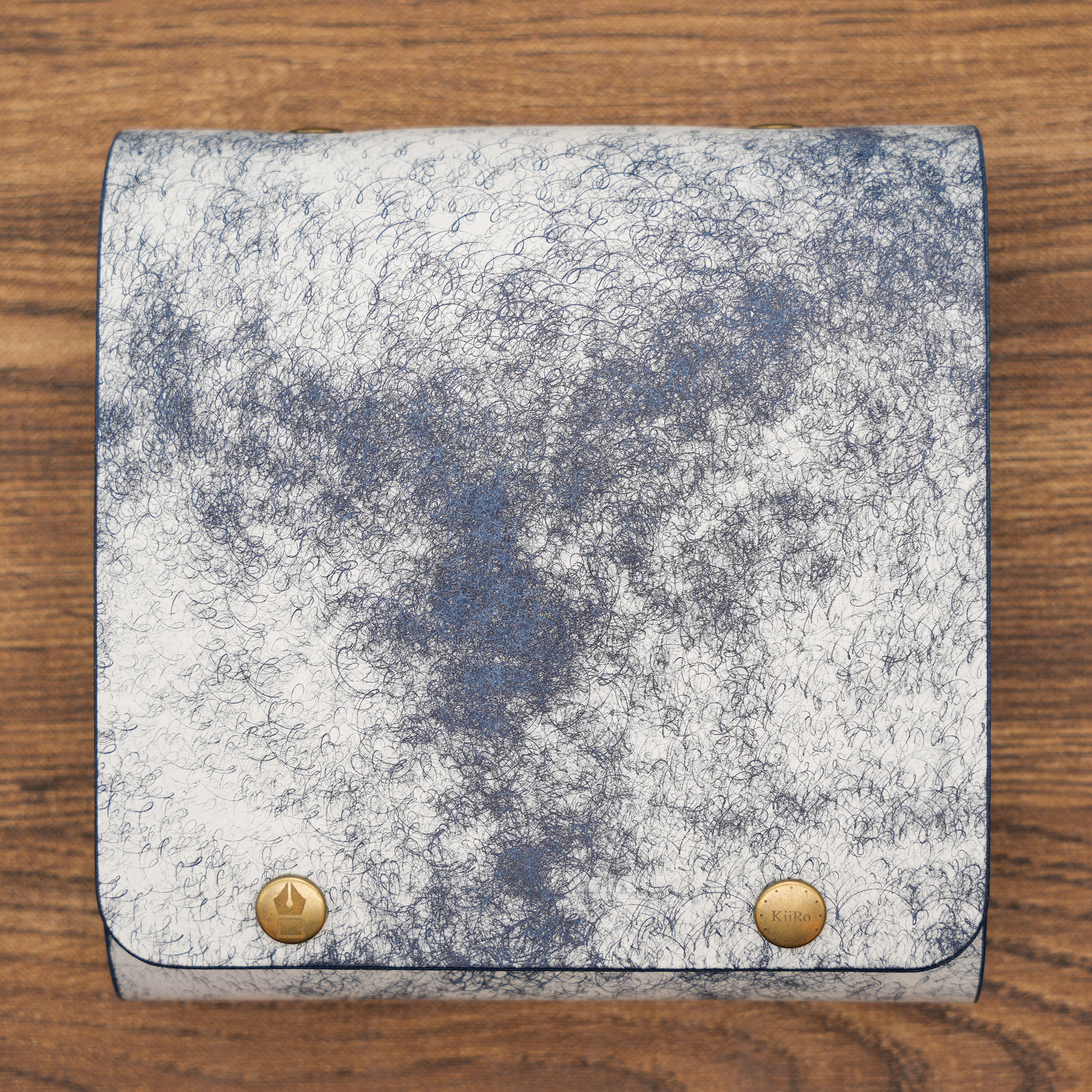 文具のキシダオリジナル　Ｍ６スクエア自由手帳　マルゴーフォグ（コバルト）