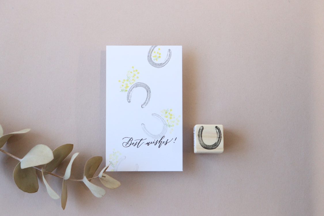 always smile...さんの文具のキシダ限定販売スタンプ「馬蹄」