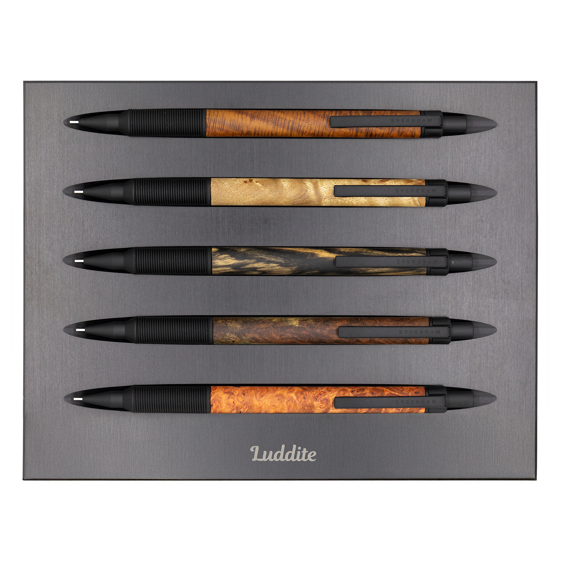 ラダイト　Ever draw Wood Model 0.5　Wooden Barrel Mechanical Pencil エバードロー ウッドモデル 0.5